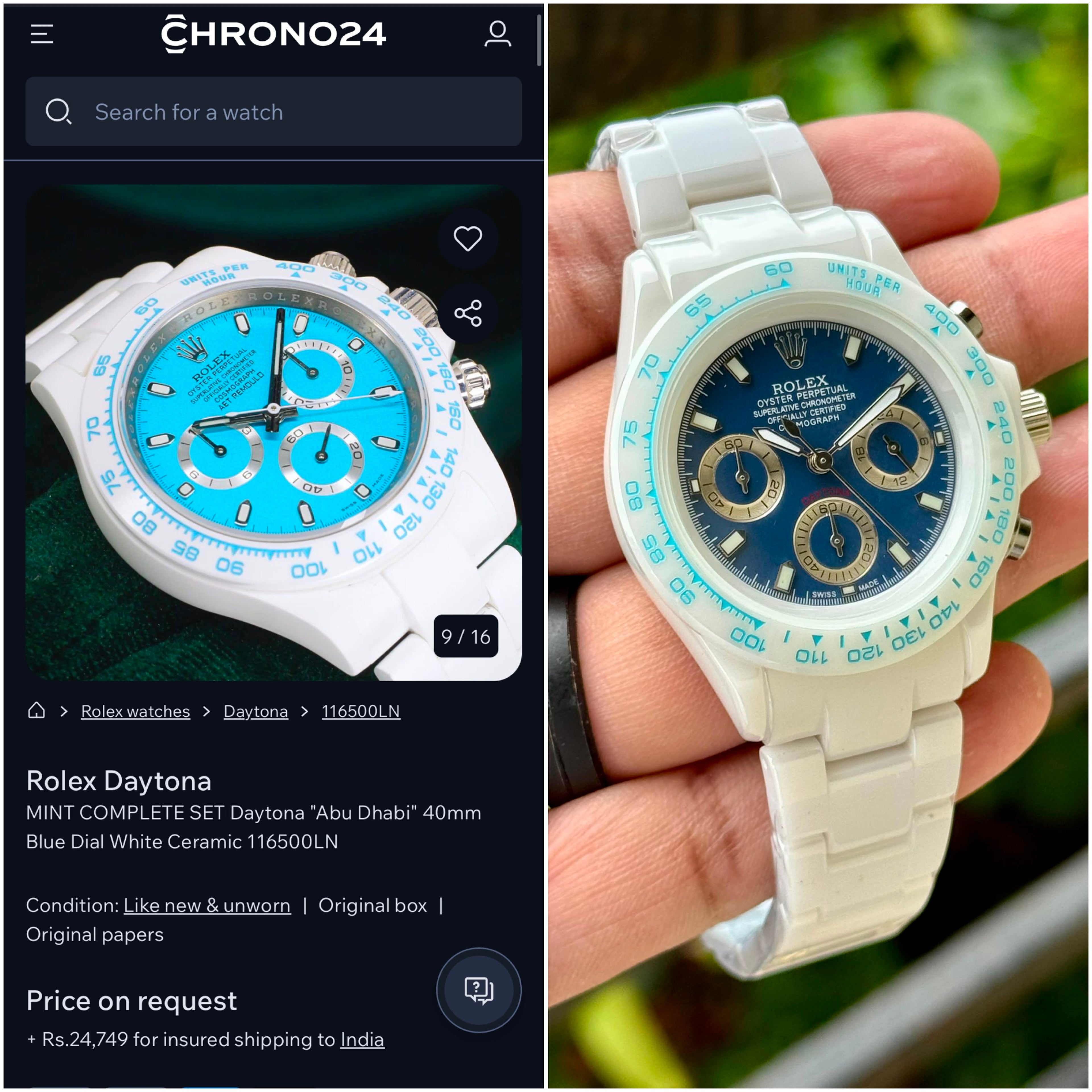 Rolex daytona Ceramic