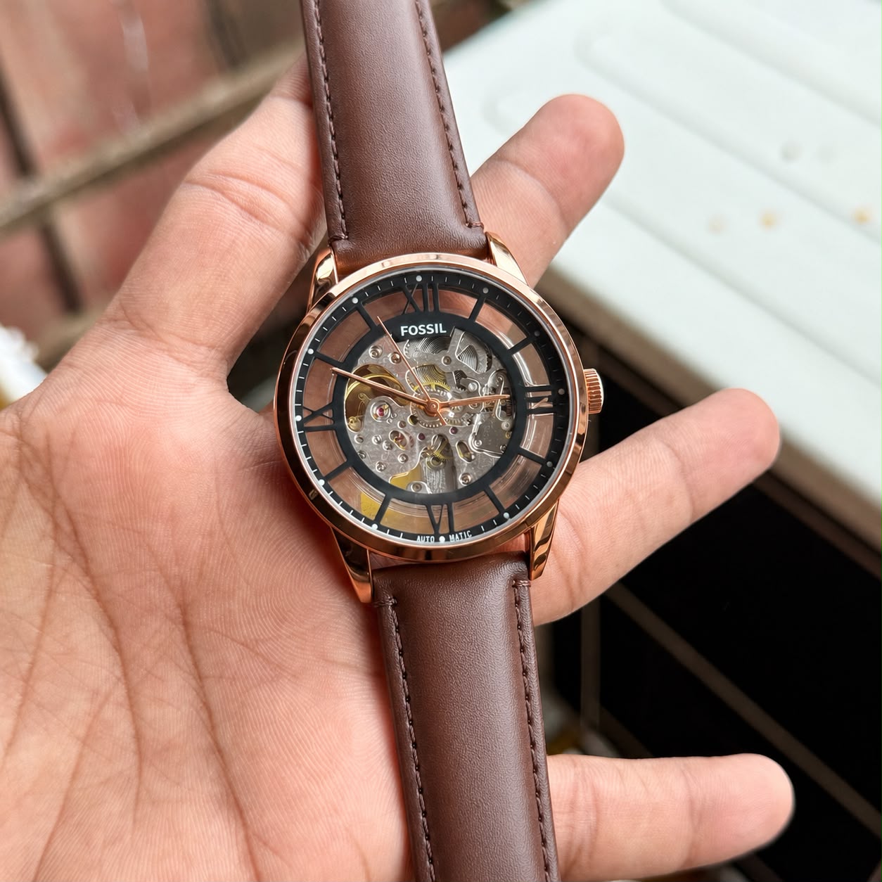 Fossil Townsman Automatic Watch (Model ME3098).