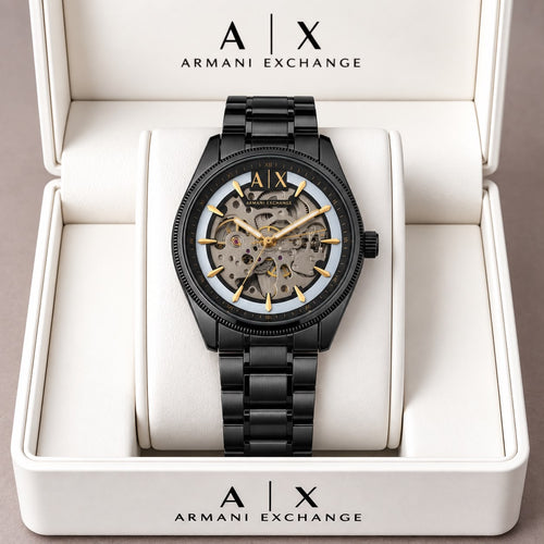 Armani Exchange Hampton Skeleton Automatic - ZypherPremium