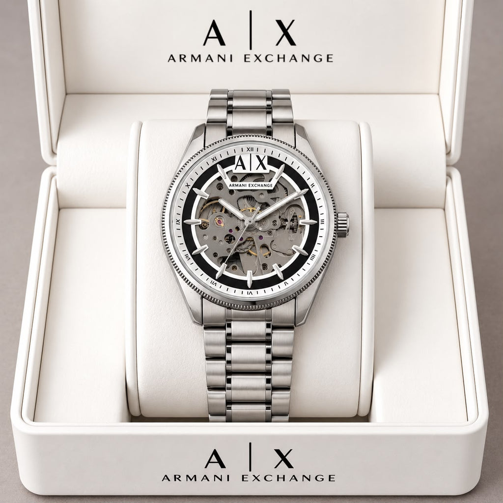Armani Exchange Hampton Skeleton Automatic - ZypherPremium