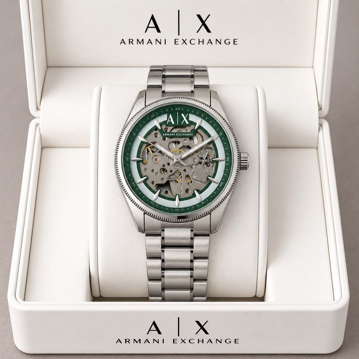 Armani Exchange Hampton Skeleton Automatic - ZypherPremium