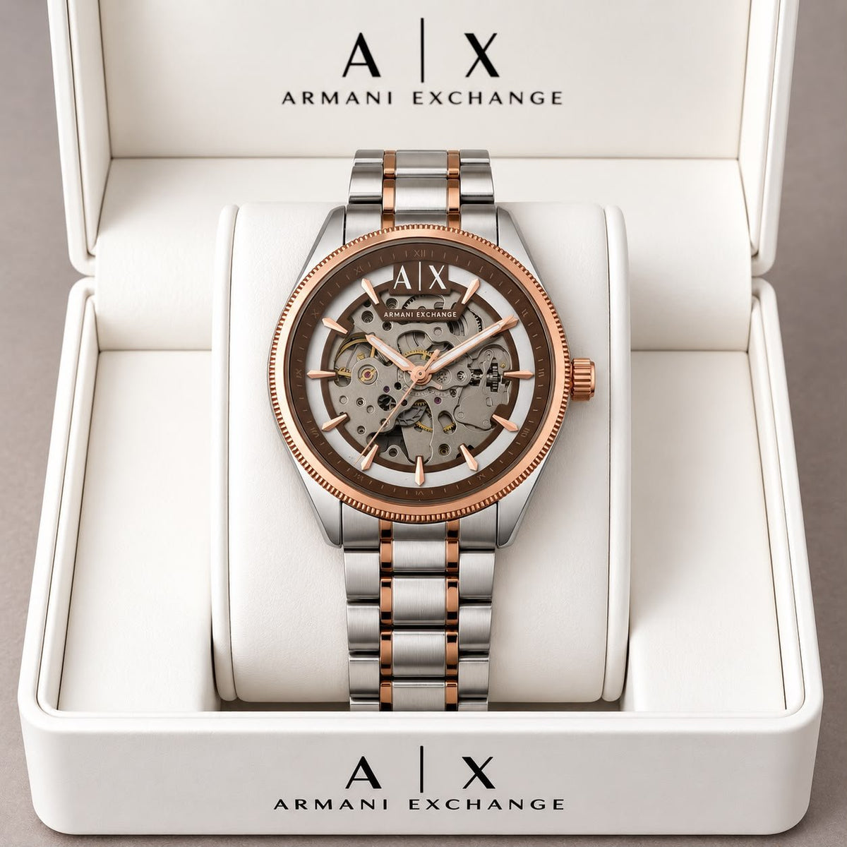Armani Exchange Hampton Skeleton Automatic - ZypherPremium