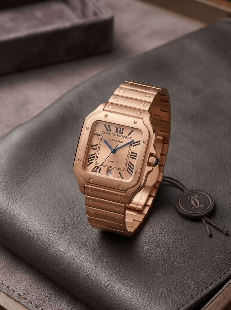 Cartier Santos (Rode-Gold) - ZypherPremium