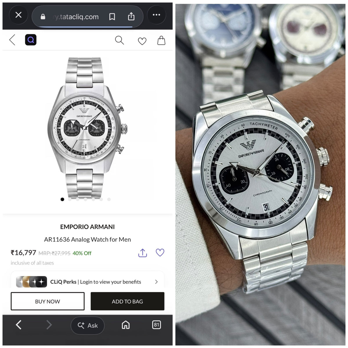 Emporio Armani Racer Chronograph - ZypherPremium