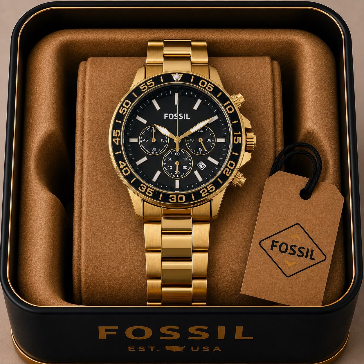Fossil Bannon multifunction chronograph men's - ZypherPremium
