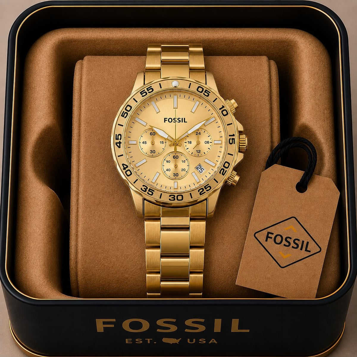 Fossil Bannon multifunction chronograph men's - ZypherPremium