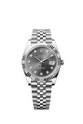 Rolex Date-just oyster Grey
