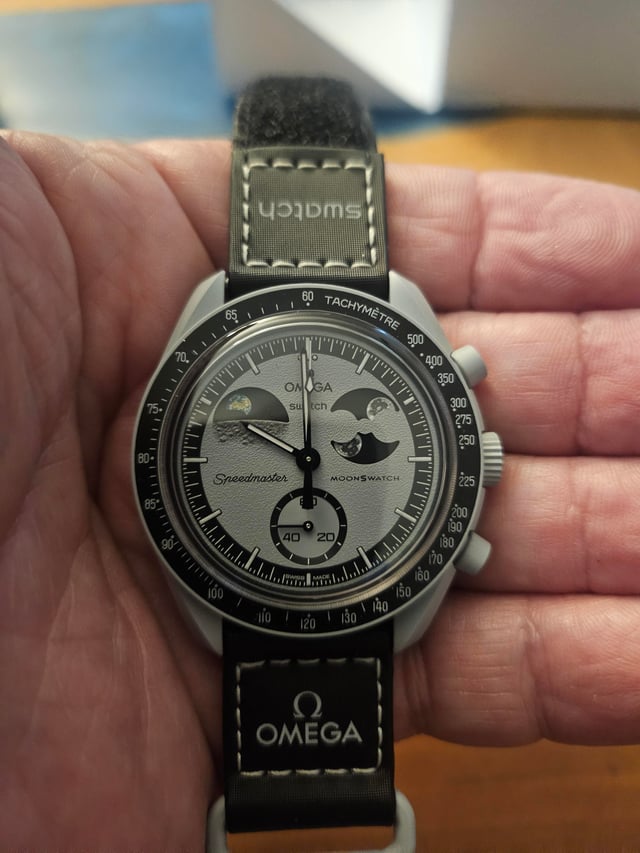 Omega Mission to Moon Black - ZypherPremium