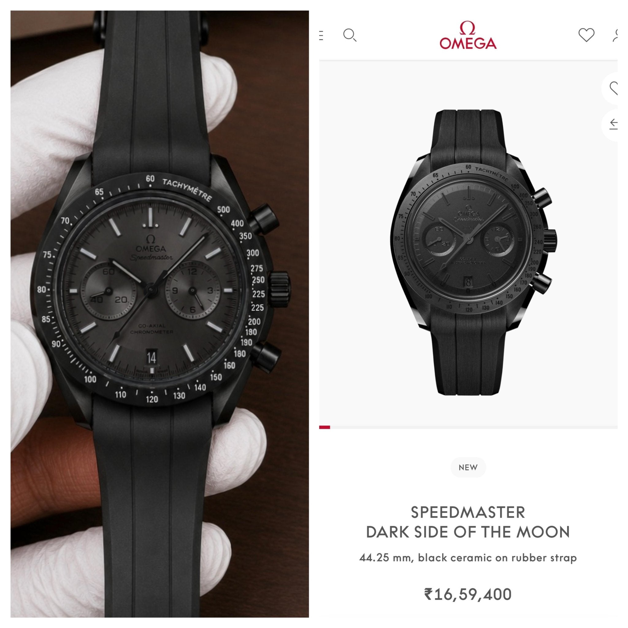 Omega Speedmaster Dark phace of moon - ZypherPremium