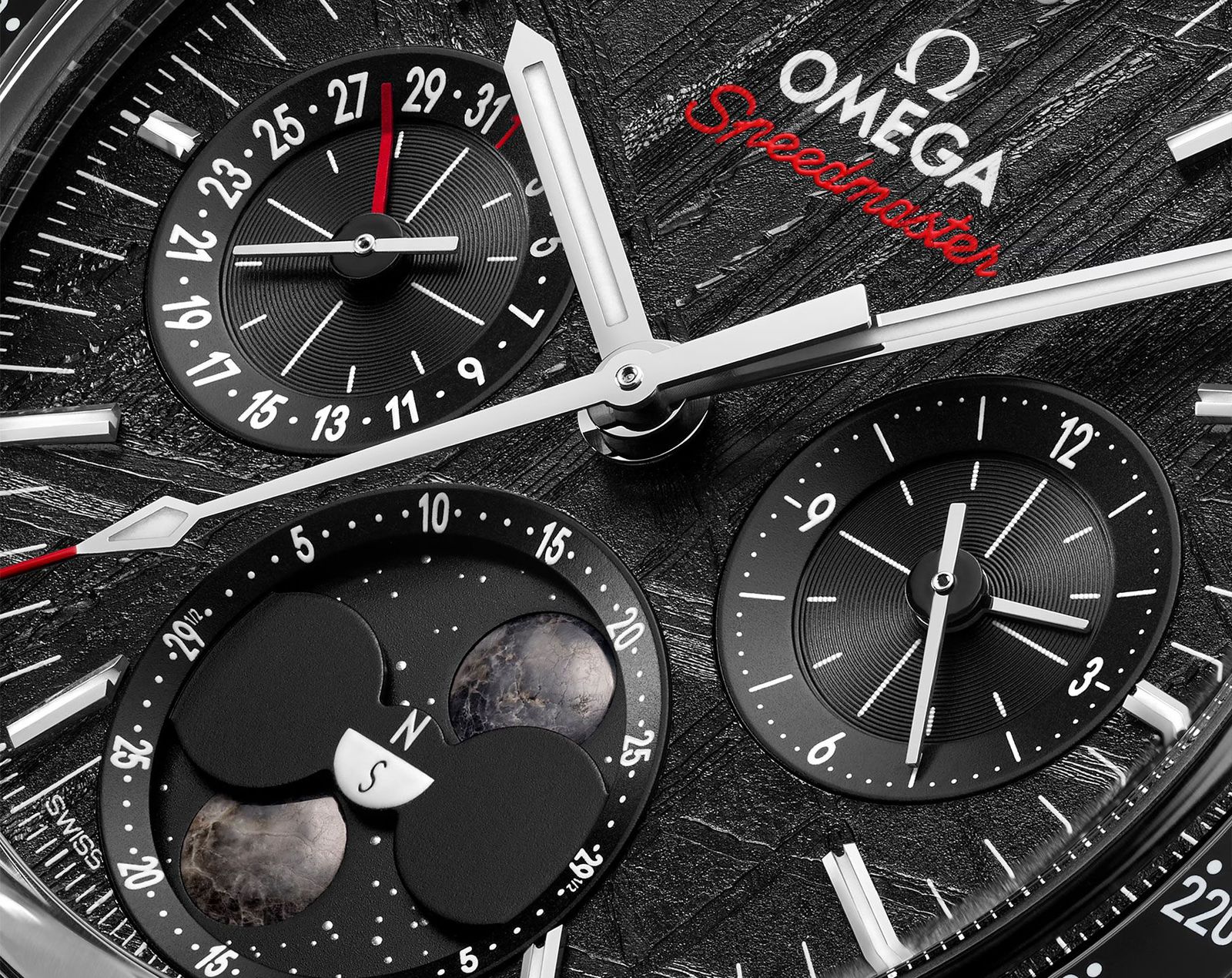 OMEGA Speedmaster Moonphase Meteorite Dial - ZypherPremium