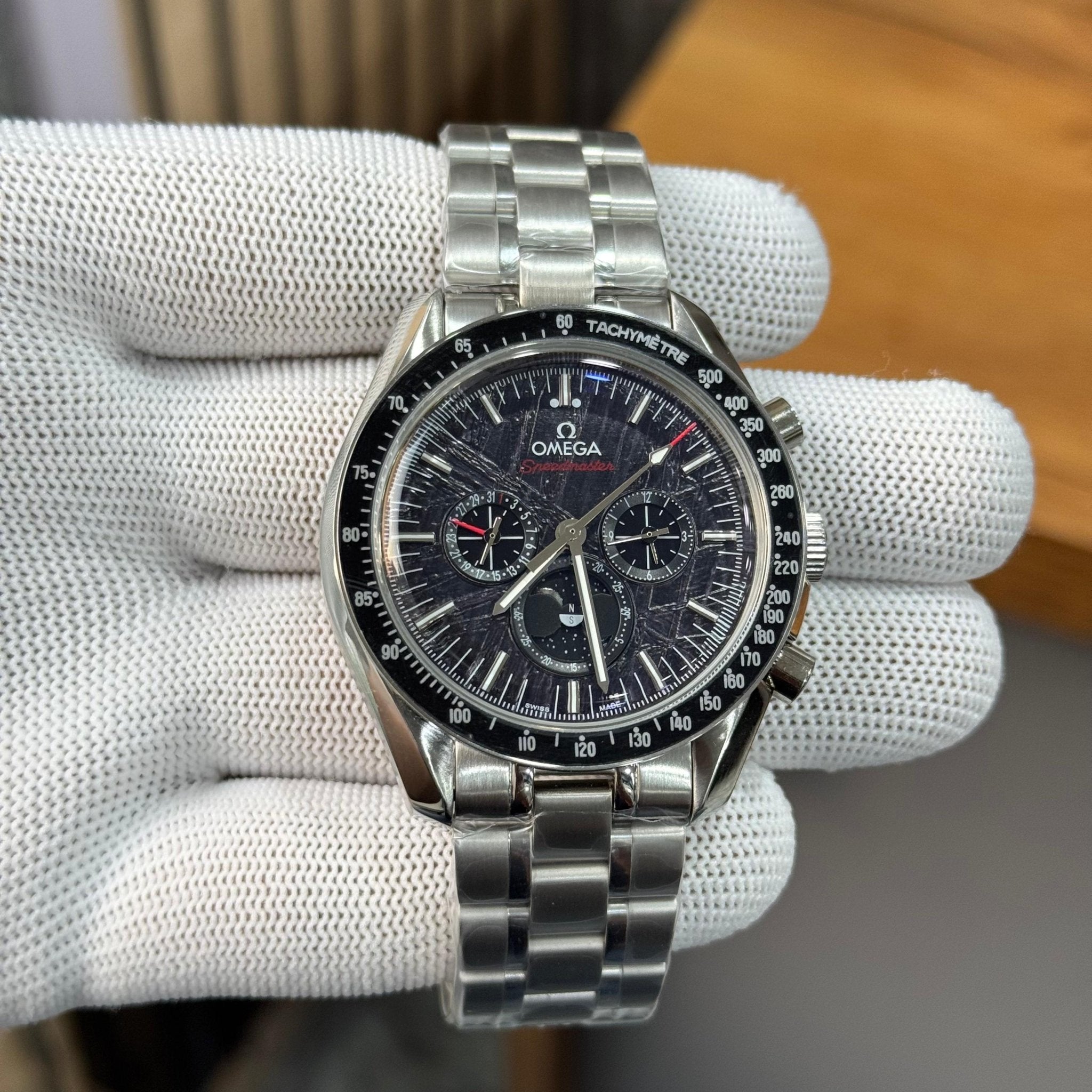 OMEGA Speedmaster Moonphase Meteorite Dial - ZypherPremium