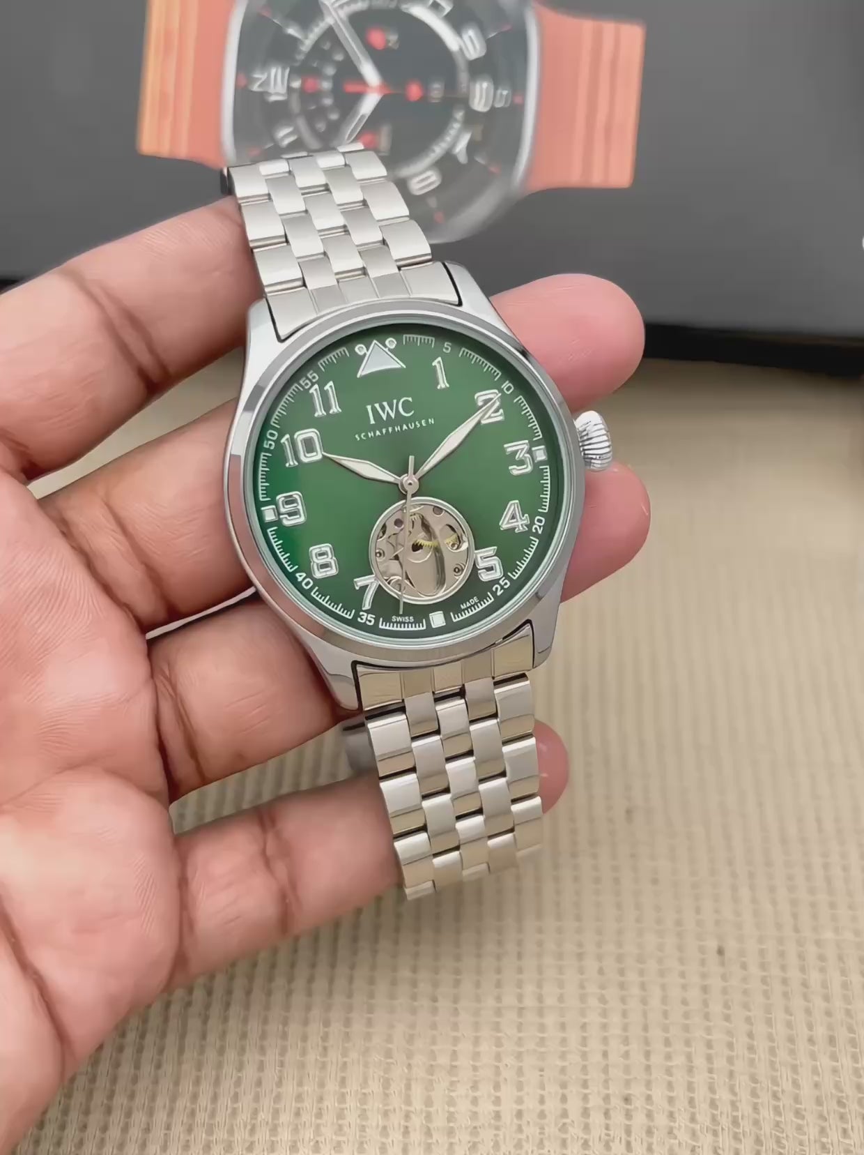 IWC Schaffhausen luxury automatic wristwatch
