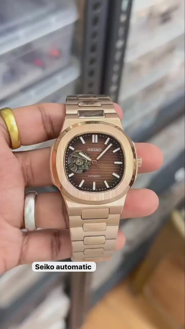Seiko Nautilus mod Rose-gold
