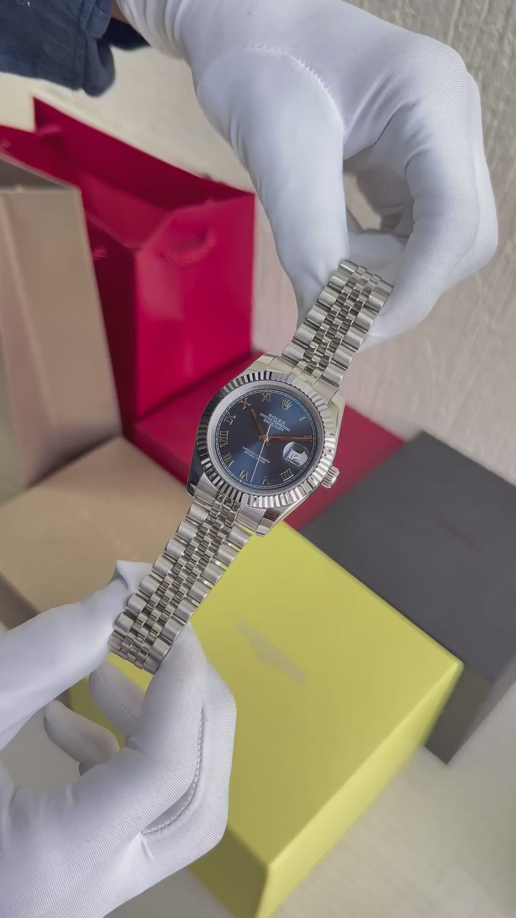Rolex Date-Just Blue