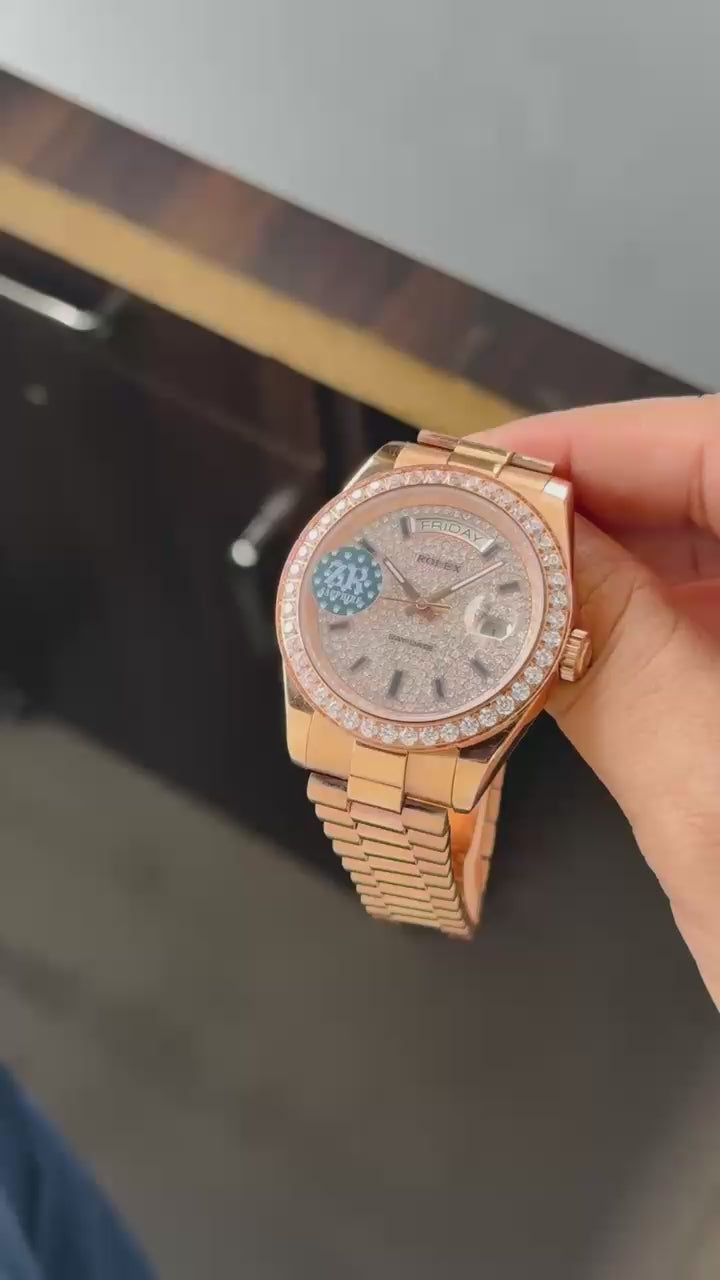 Rolex oyster-perpetual Rosegold
