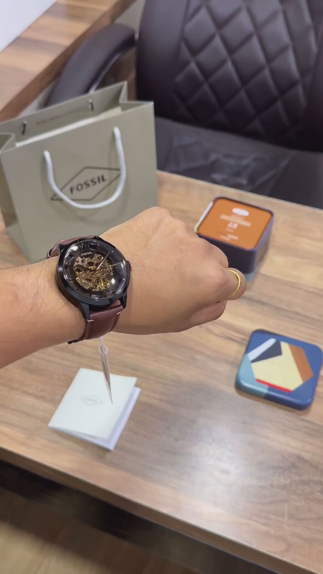 Fossil Townsman Automatic Watch (Model ME3098).