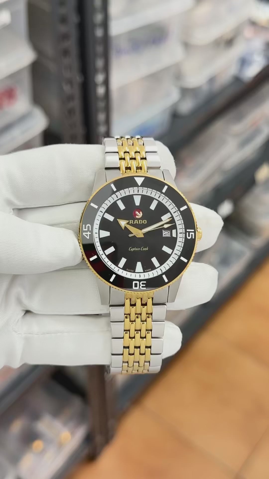 Rado captain cook two-tone
