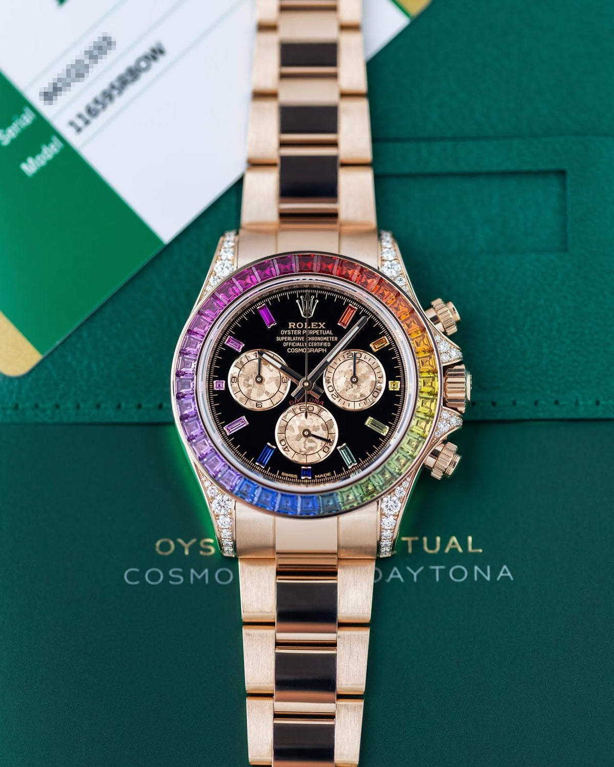 Rolex Cosmograph Daytona Rainbow Rosegold Automatic - ZypherPremium