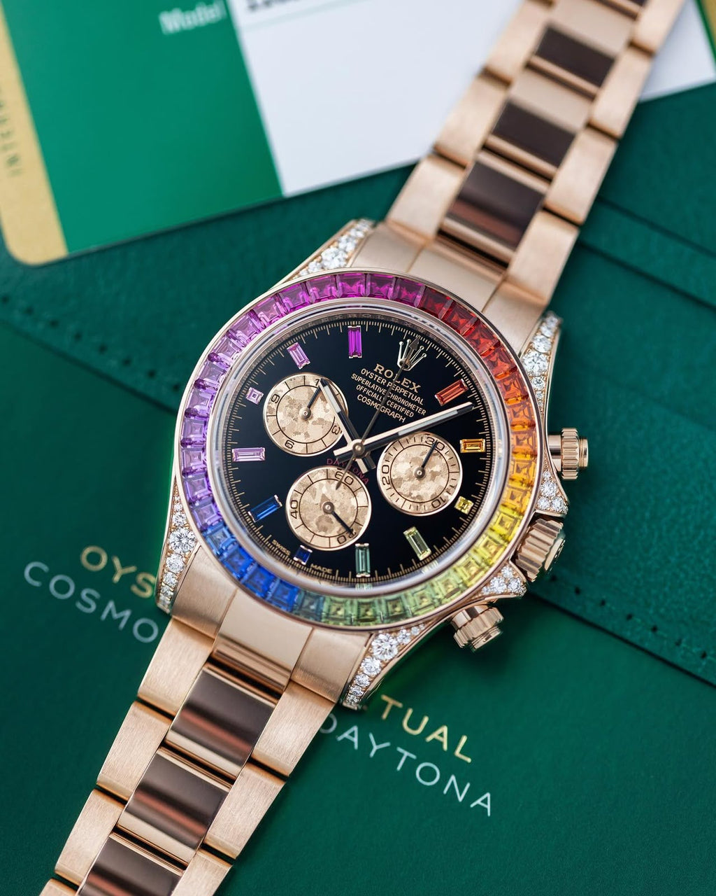 Rolex Cosmograph Daytona Rainbow Rosegold Automatic - ZypherPremium