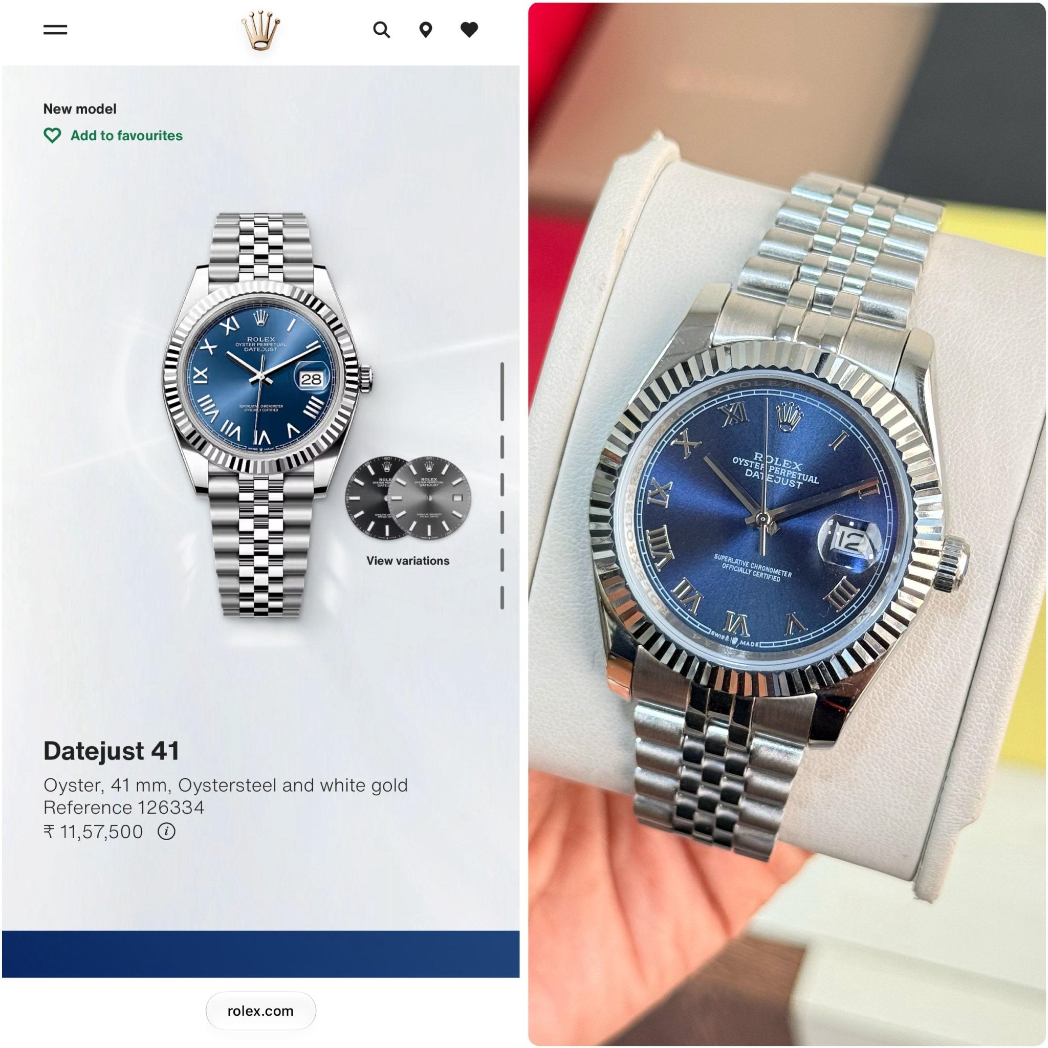 Rolex Date-Just Blue - ZypherPremium