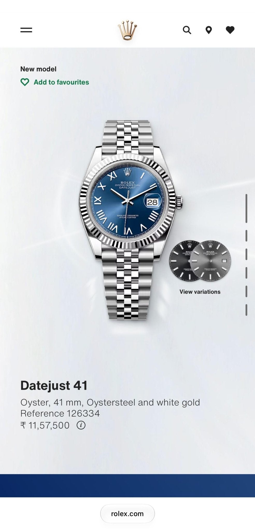 Rolex Date-Just Blue - ZypherPremium