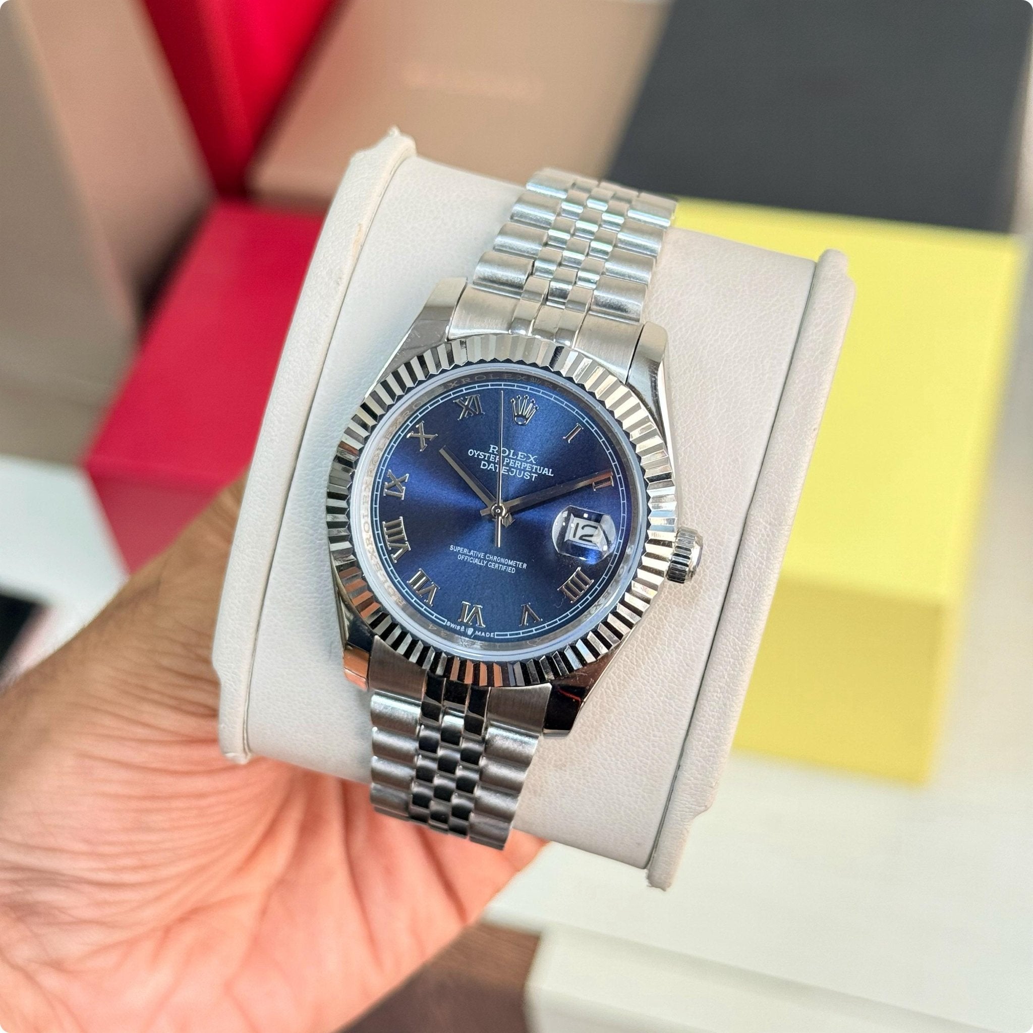 Rolex Date-Just Blue - ZypherPremium