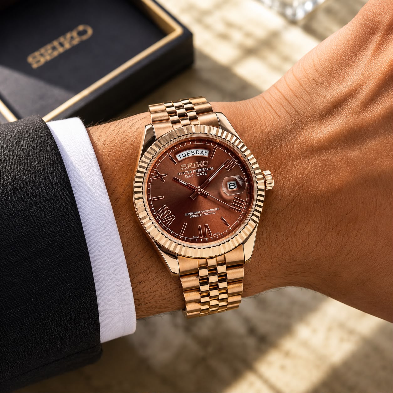 Seiko Day-date Rosegold - ZypherPremium