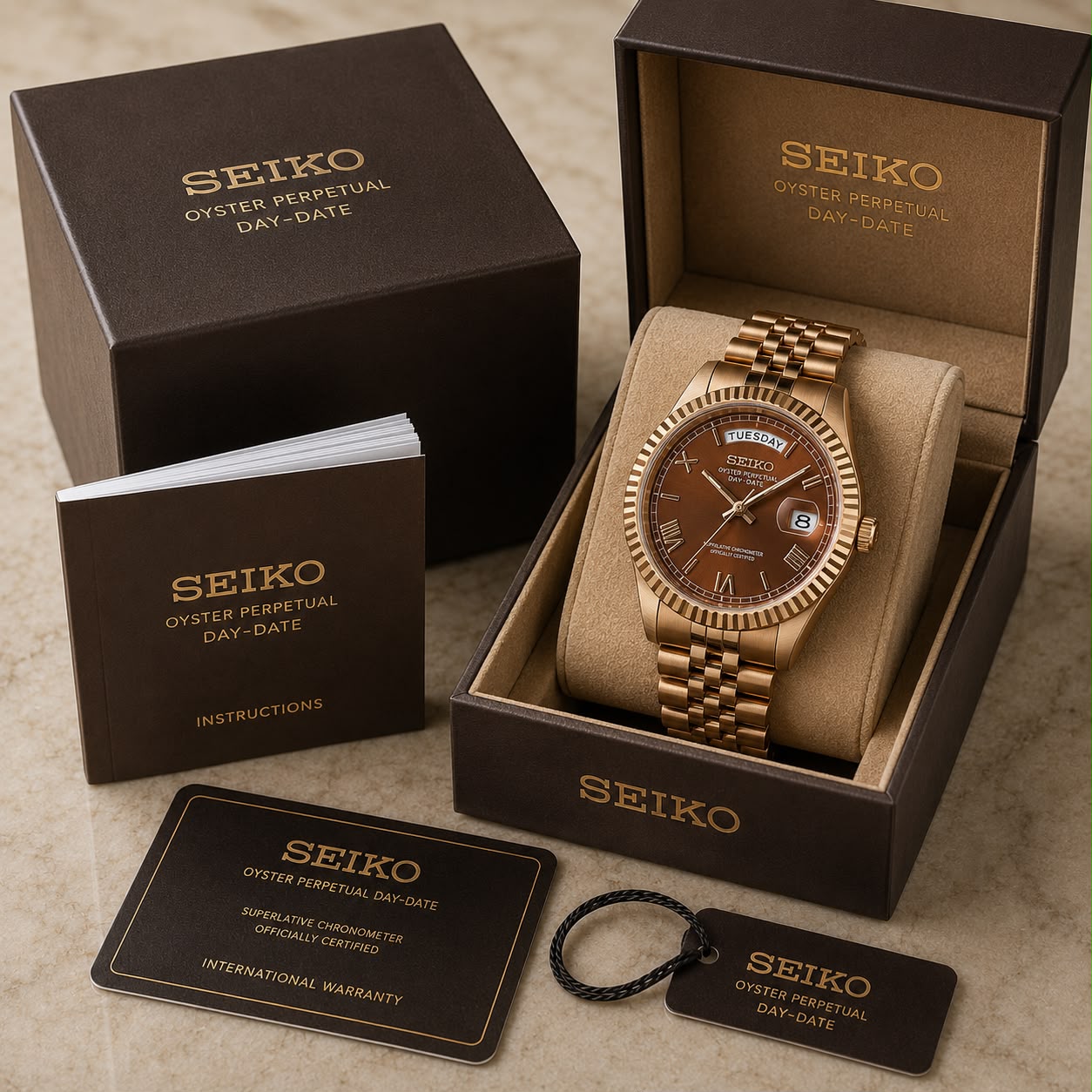 Seiko Day-date Rosegold - ZypherPremium