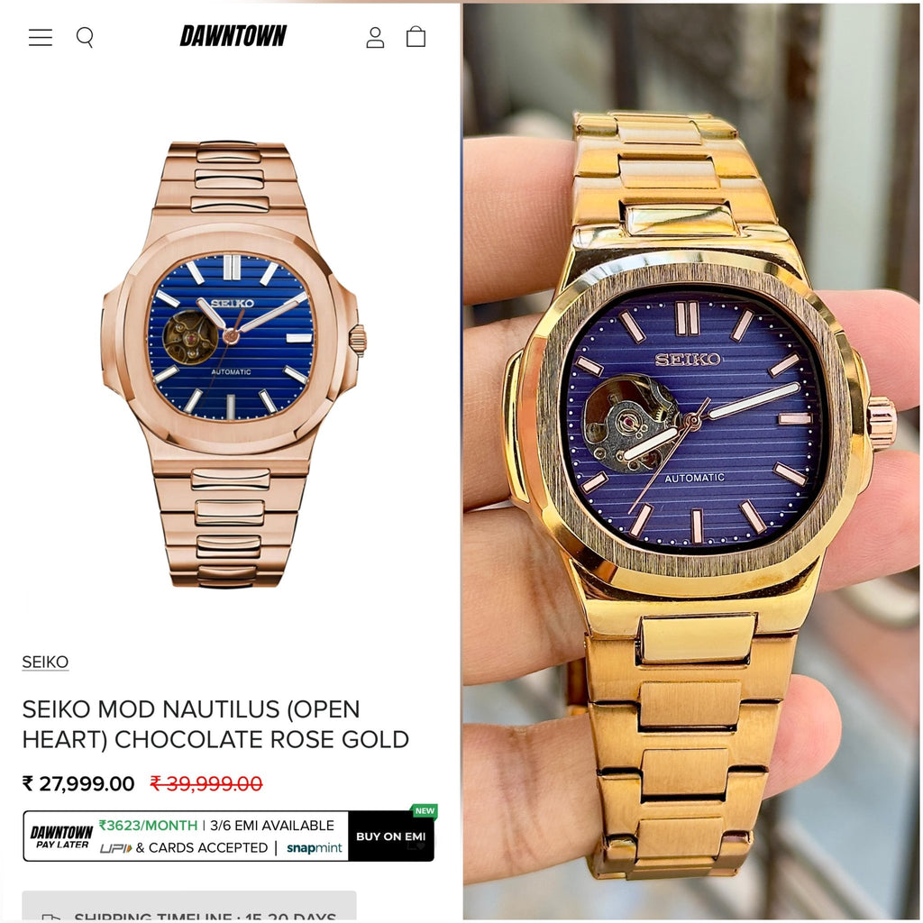 Seiko Nautilus Gold - ZypherPremium