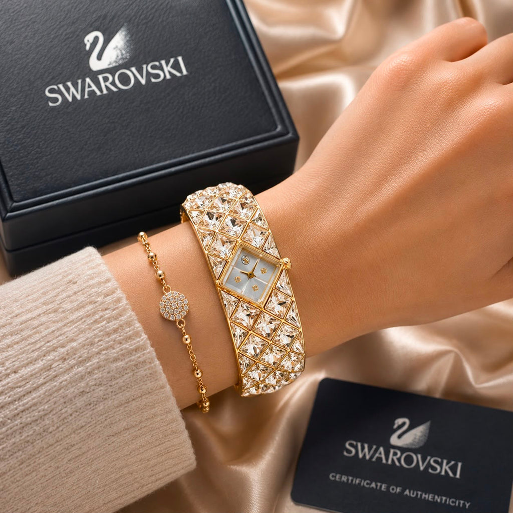 SWAROVSKI CURIOSA CRYSTAL BANGLE – GLAMOUR EDITION - ZypherPremium