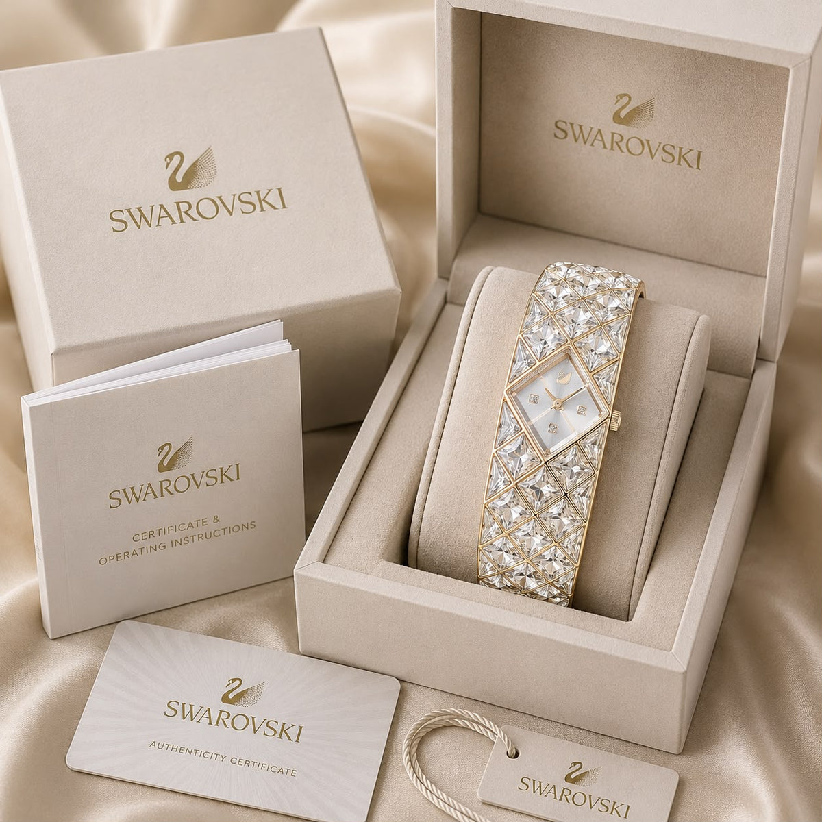 SWAROVSKI CURIOSA CRYSTAL BANGLE – GLAMOUR EDITION - ZypherPremium