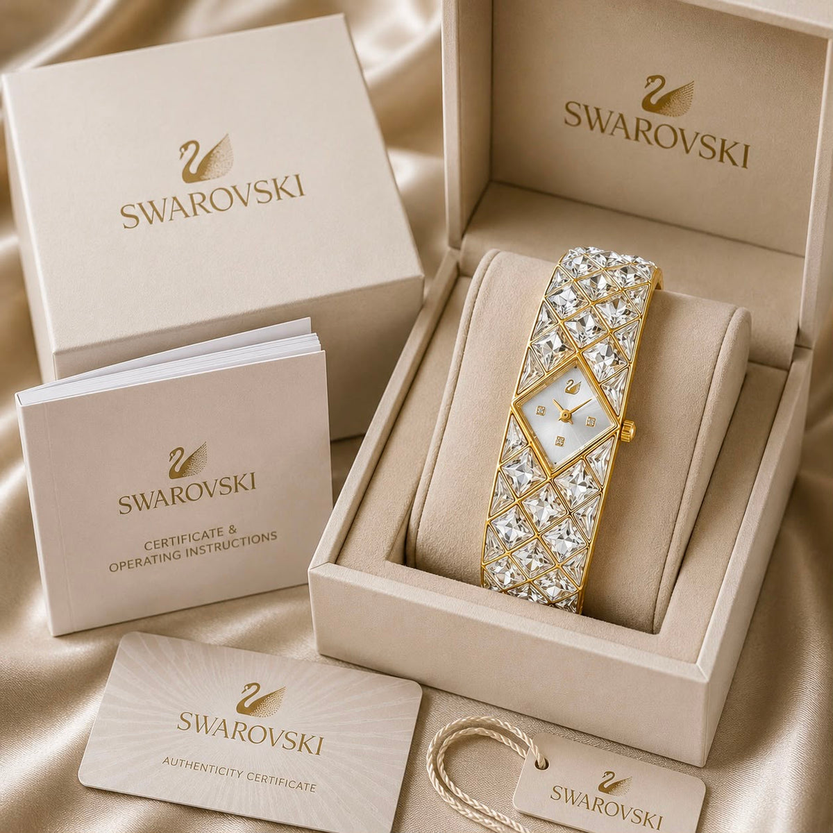 SWAROVSKI CURIOSA CRYSTAL BANGLE – GLAMOUR EDITION - ZypherPremium