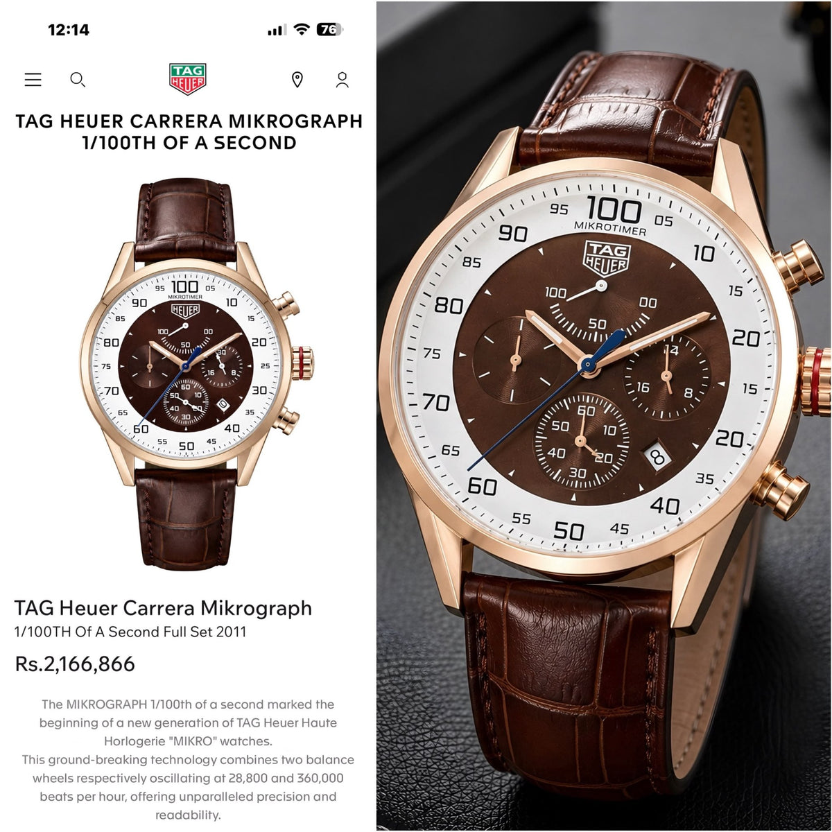 Tag Heuer Carerra Chronograph - ZypherPremium