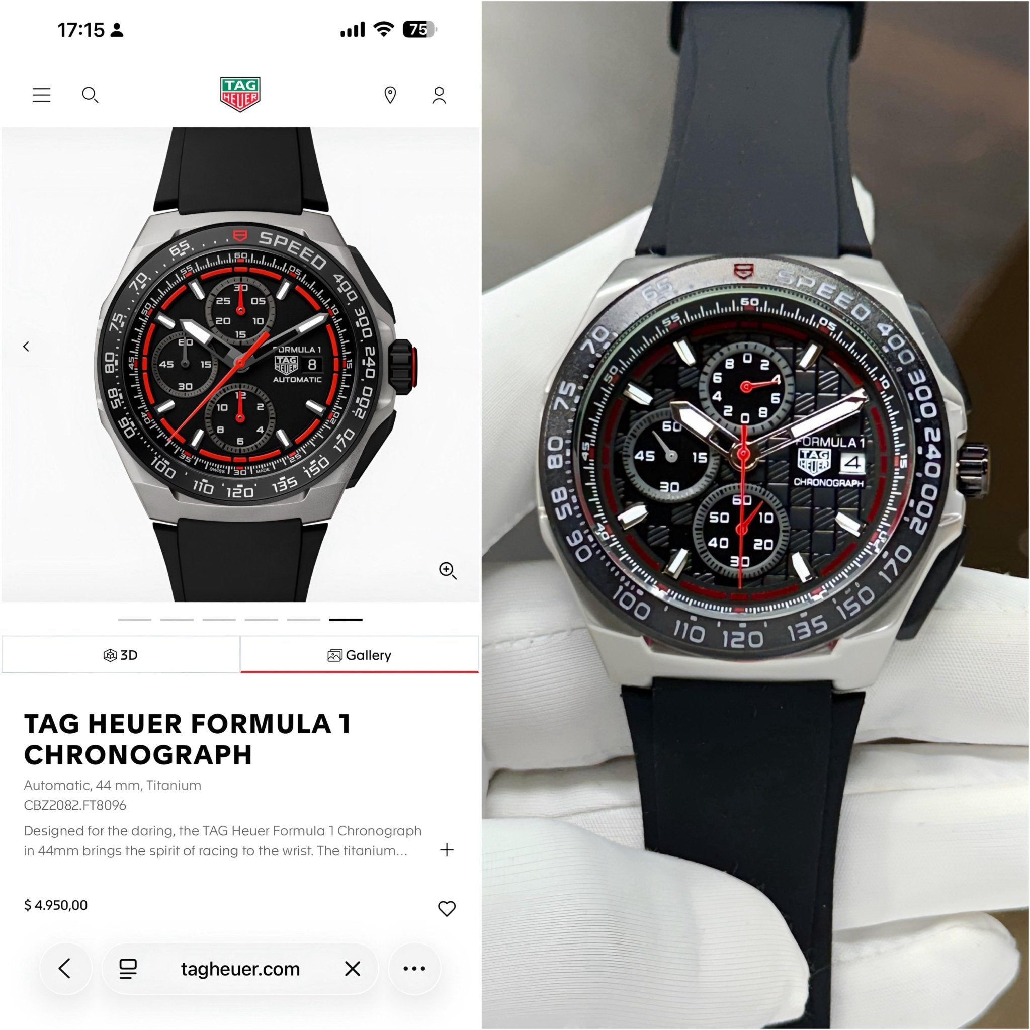 Tag Heuer formula one chronograph - ZypherPremium