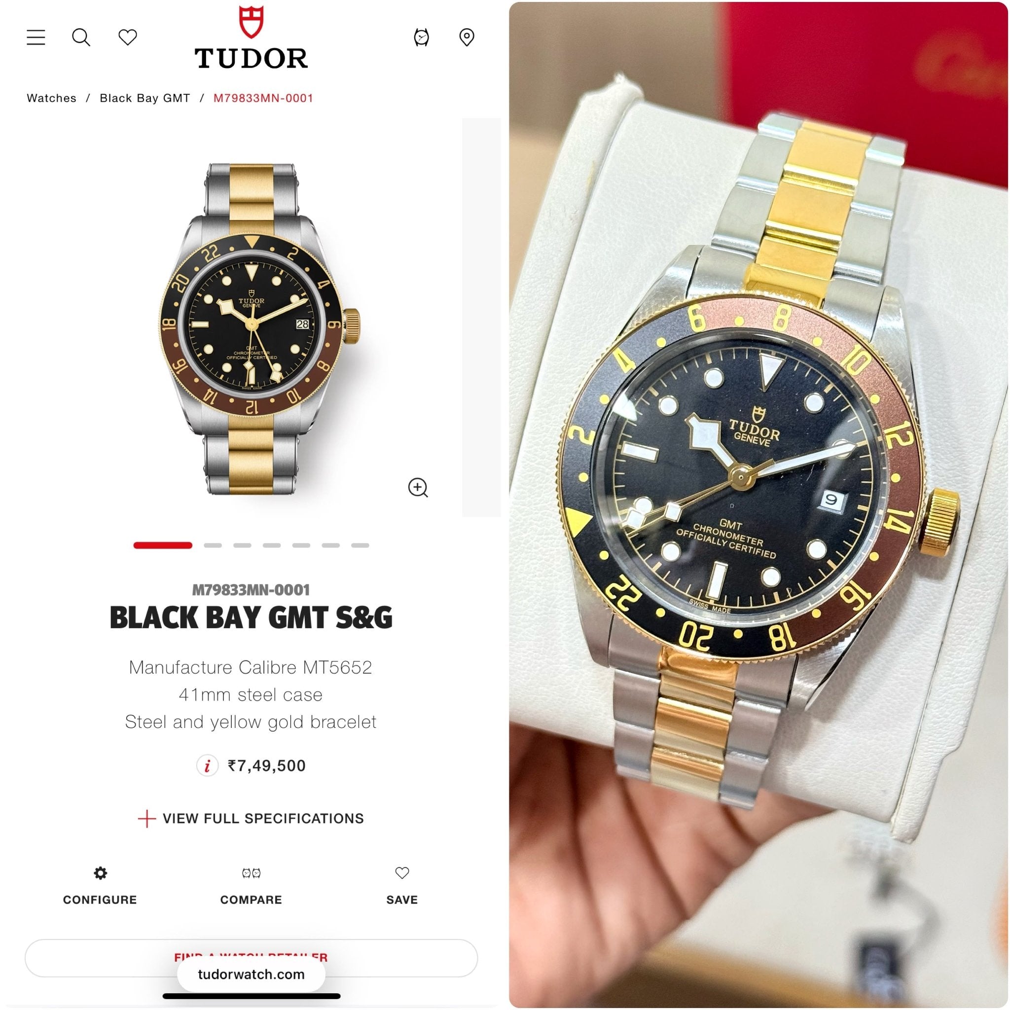 Tudor Black-Bay Gmt Two-tone - ZypherPremium