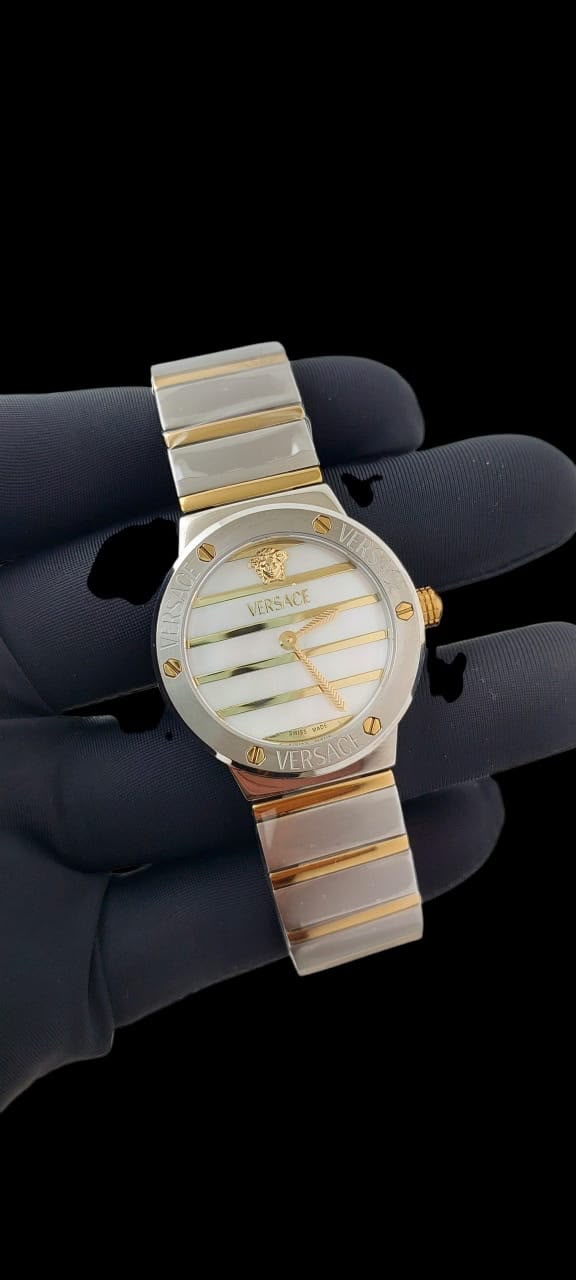 VERSACE GRECA LOGO PEARL VEOS00425 - ZypherPremium