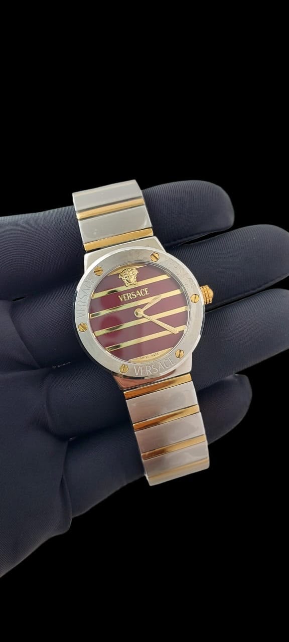 VERSACE GRECA LOGO PEARL VEOS00425 - ZypherPremium